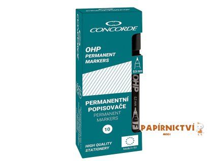 Popisovač CONCORDE OHP M, permanentní, 1-1,5mm, červená A65732