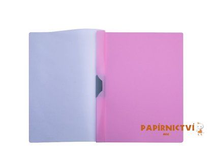 Spisové desky CONCORDE A4 s bočním klipem, pastel růžová A80132