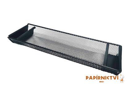 Kovová miska na pera a sponky CONCORDE, 3 x 28 x 8,5 cm, černá A68063