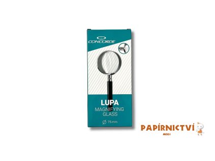 Lupa CONCORDE, O 75mm, kovová obruba A65654