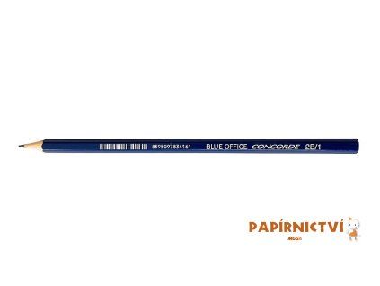 Grafitové tužky CONCORDE Blue Office č. 1 (2B), sada 12ks A1034