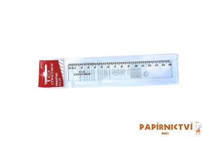 Pravítko CONCORDE 15cm, závěs, transparentní A65575