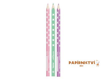 Pastelky KEYROAD Pastel trojhranné 6ks A744