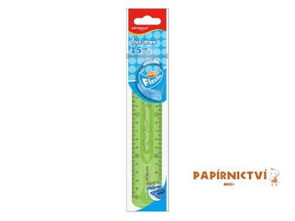 Pravítko KEYROAD Flexi, 15cm, zelené A660-2