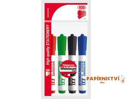 Popisovač ICO 11 XXL na bílé tabule, sada 4ks