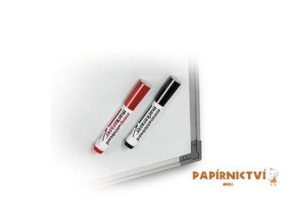 Popisovač ICO na bílé tabule s magnetem, červený