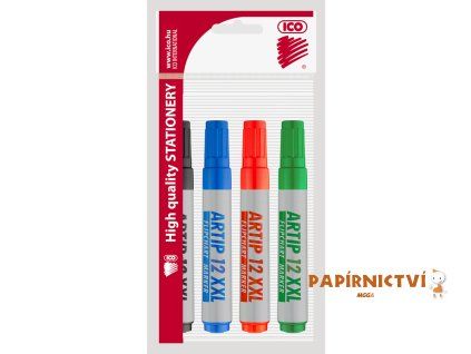 Popisovač ICO 12 XXL na flipchart, sada 4ks