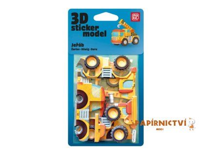 3D Sticker Model Stavební stroje Jeřáb - MAKE 1042618