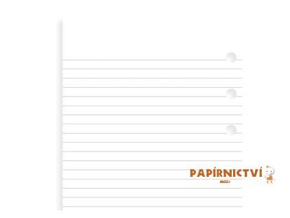 FILOFAX náplň Osobní, papír bílý linkovaný (value pack)