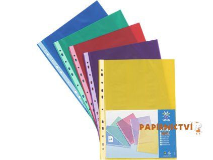 VIQUEL PP kapsa A4 barevná lesklá, assort, 50 ks