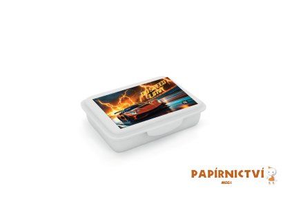 Box na svačinu s přihrádkou auto 2 6-47026
