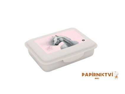 Box na svačinu s přihrádkou kůň romantic 9-58126