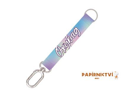 Krátká klíčenka s karabinkou Holographic 6-72226