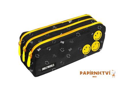 Pouzdro etue 3 zipy Smiley World 8-89826