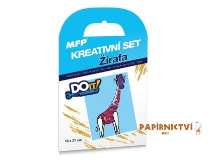 Kreativní set - Žirafa - fóliová technika
