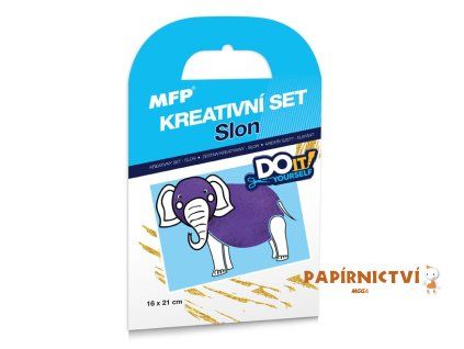 Kreativní set - Slon - fóliová technika