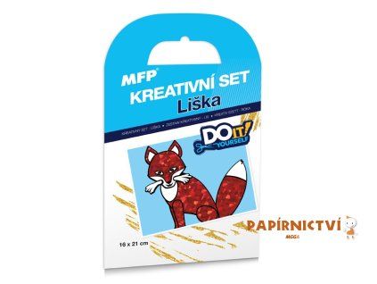 Kreativní set - Liška - fóliová technika
