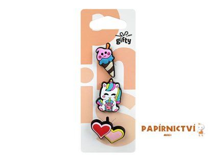 Gifty - Silikonová sada 3 pinů fantazie