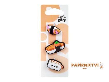 Gifty - Silikonová sada 3 pinů sushi