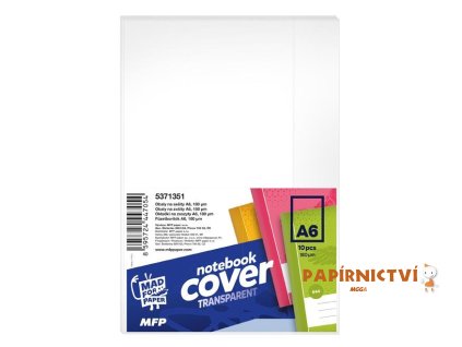 Obal na sešity A6 transparent, 180mic 5371351