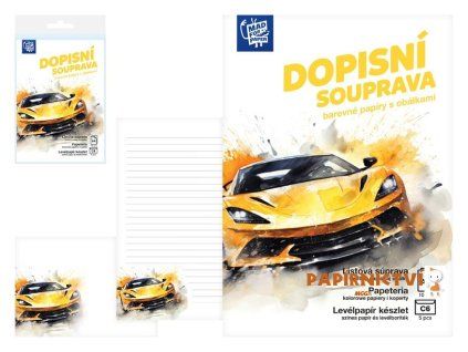 Dopisní papír barevný LUX 5+10 (Auto)