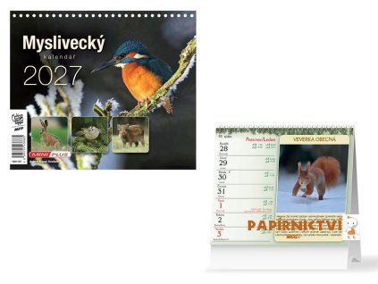 Kalendář 2027 stolní mini Myslivecký 1061767