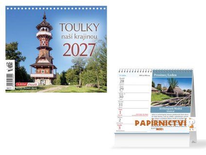 Kalendář 2027 stolní mini Toulky naší krajinou 1061771