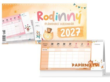 Kalendář 2027 stolní Rodinný - plánovací 1061779