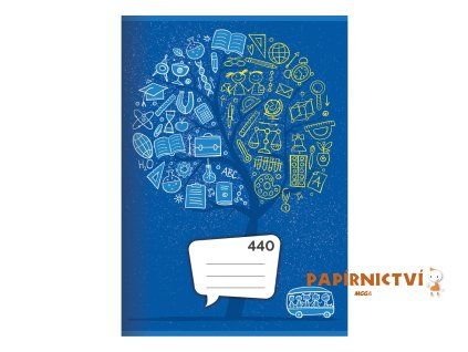 Školní sešit A4 440 čistý 40 listů