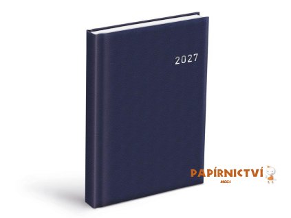 Diář 2027 D801 PVC tmavě modrý 7781556