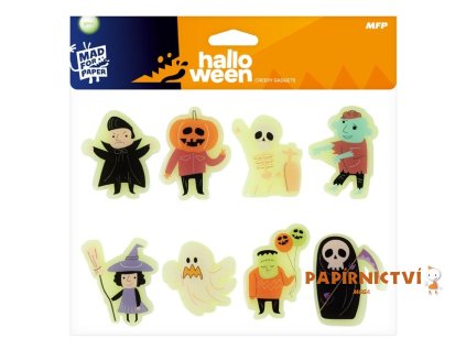 Samolepky Halloween gelové svítící mix 1042922