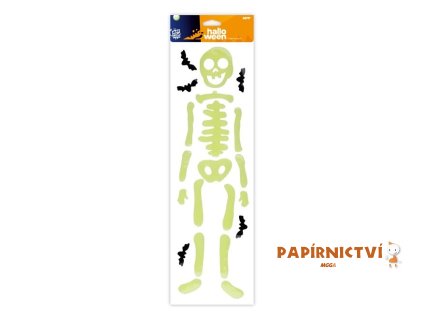 Samolepka Halloween kostra svítící 1042925