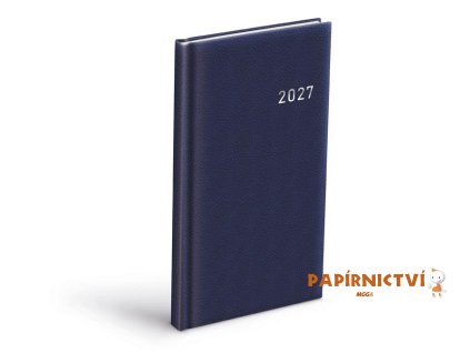 Diář 2027 T806 PVC tmavě modrý 90x170mm 7781615