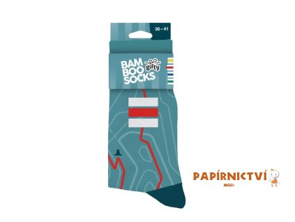 Gifty - ponožky červená trasa 36-41 1043097