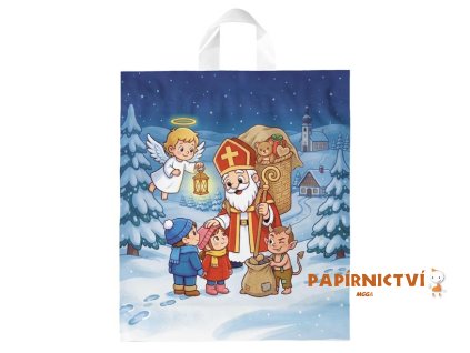 Igelitová Mikulášská taška XL vzor23 40x46x8 (s uchem) 5253075