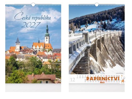 Kalendář 2027 nástěnný Česká republika 1061726