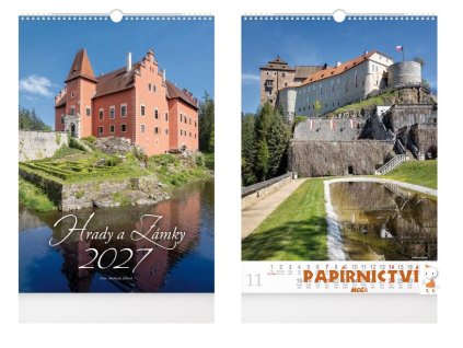 Kalendář 2027 nástěnný Hrady a zámky 1061730
