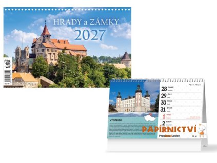 Kalendář 2027 stolní Hrady a zámky 1061749