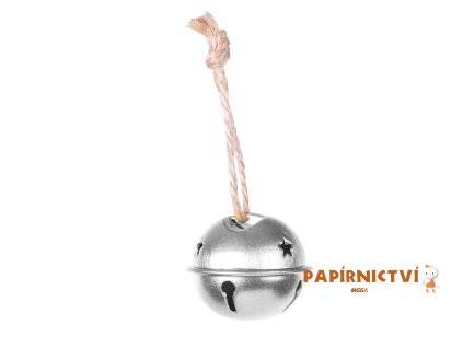 Rolničky 6ks kov 3cm stříbrné 8886438