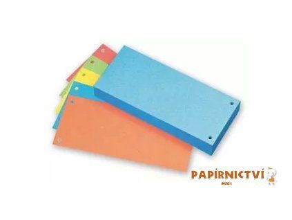 registracni listy do poradace 10x24cm 50 kusu mix barev~max