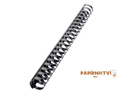 Hřbet pro kroužkovou vazbu černý 1-55ls/10mm
