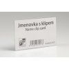 Jmenovka s klipem, plastová 2-417