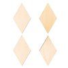DŘEVĚNÉ DECO TAGY SET DIAMOND 4ks