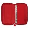Filofax diář Saffiano, zip osobní compact, červená
