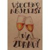 Přáníčko BeBechy – recyklovaný papír - Na zdraví BPR1-76