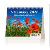 Stolní kalendář Vlčí máky 2026 171x139(25)mm S41-26