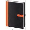Diář týdenní A5 Bora - černo/oranžová 2026 145x205mm DBO423-2-26