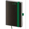 Diář týdenní kapesní Black Green s poutkem na propisku 2026 90x140mm DB436-3-26