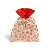 Sáček textil vánoční vločky 18x23cm 5800736