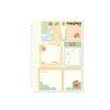 Bloček samolepicí capybara se spirálou set 105x145mm 30l+ 50x50mm+35x50mm+87x46m